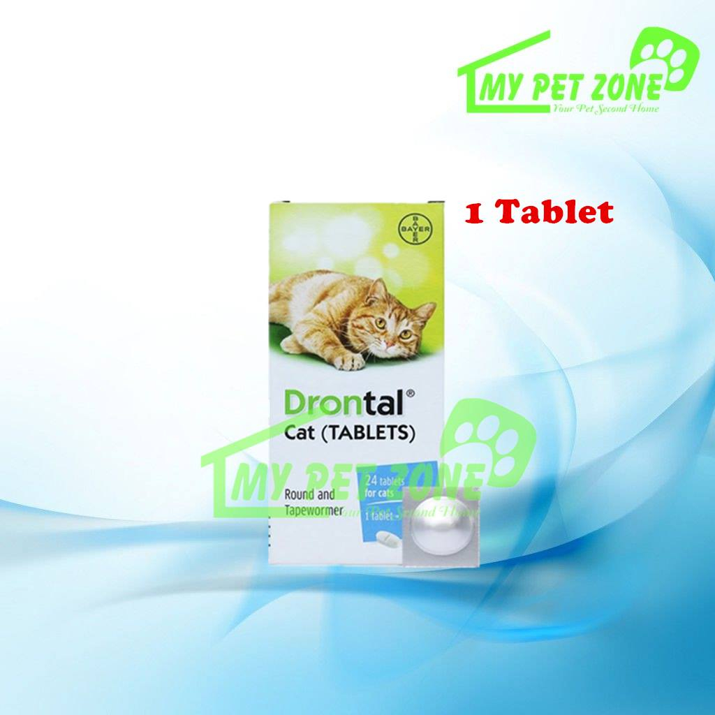 Elanco Drontal Cat Deworm Tablet / Ubat Cacing Kucing (1 Tablet