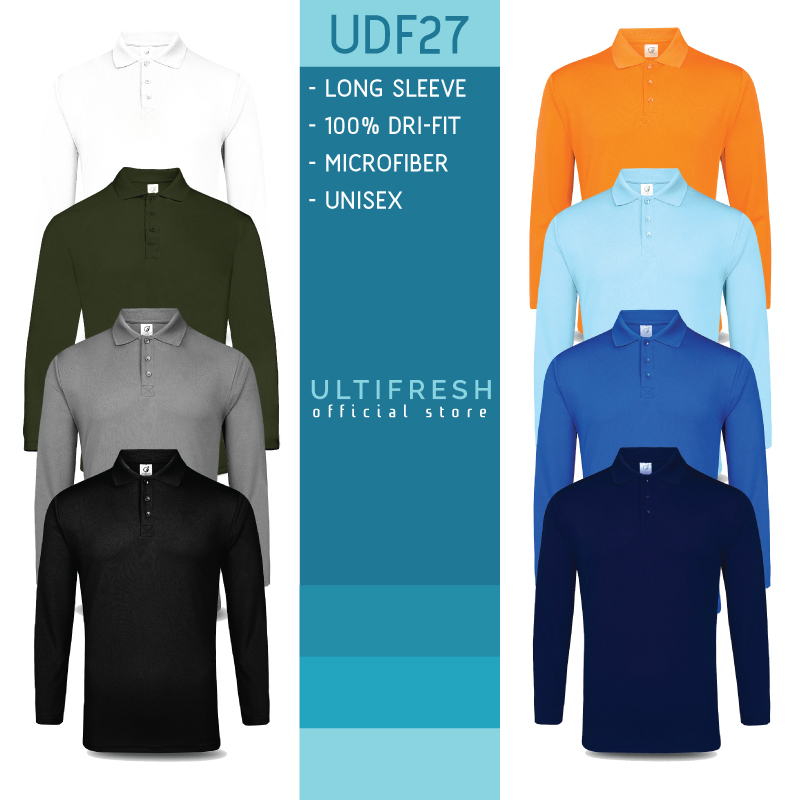 ULTIFRESH Anti Bacteria Microfiber Long Sleeve Jersey Polo Shirt Baju Polo Tee Jersi Lengan Panjang UDF27 Group B