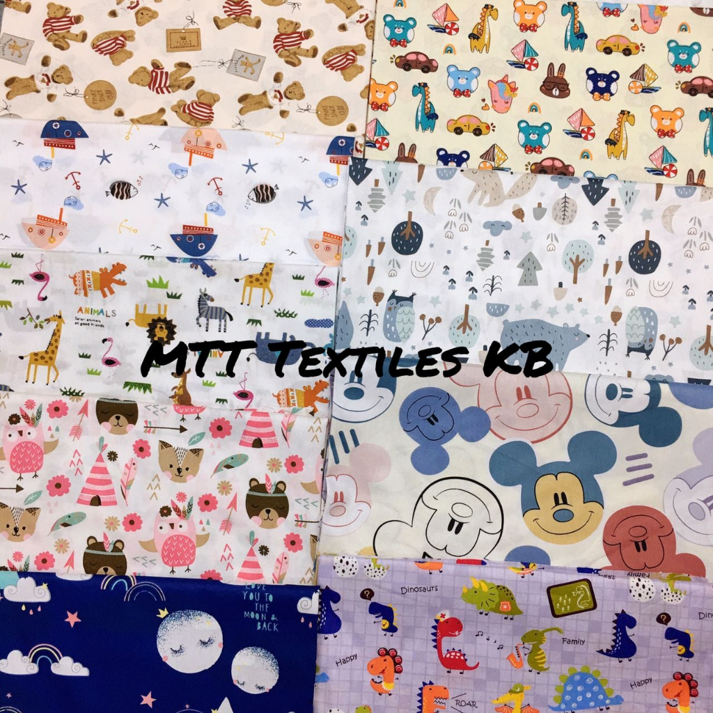 Twill Cotton 60" / Comb Cotton 60'' /Kain Cotton Bidang60'''