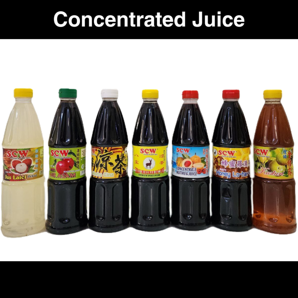 Concentrated Juice Penang SCW 1 Litre 槟城特产浓缩饮料 Jus Pekat
