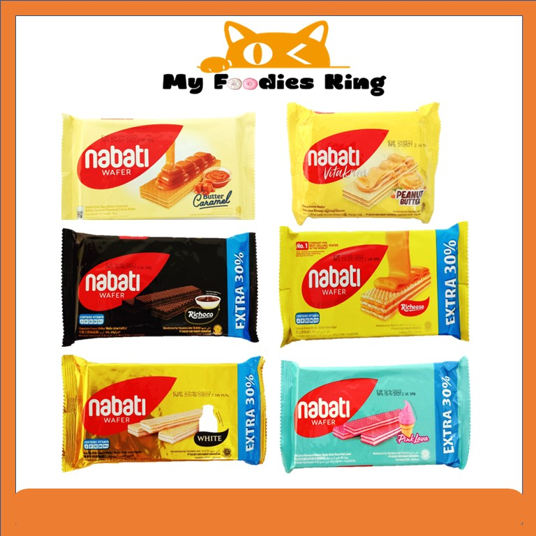 Halal Nabati Wafer 37g EXTRA 30% Cheese/ Chocolate /Vanilla Milk / Pink Lava /Butter Caramel 46g NO EXTRA 30%