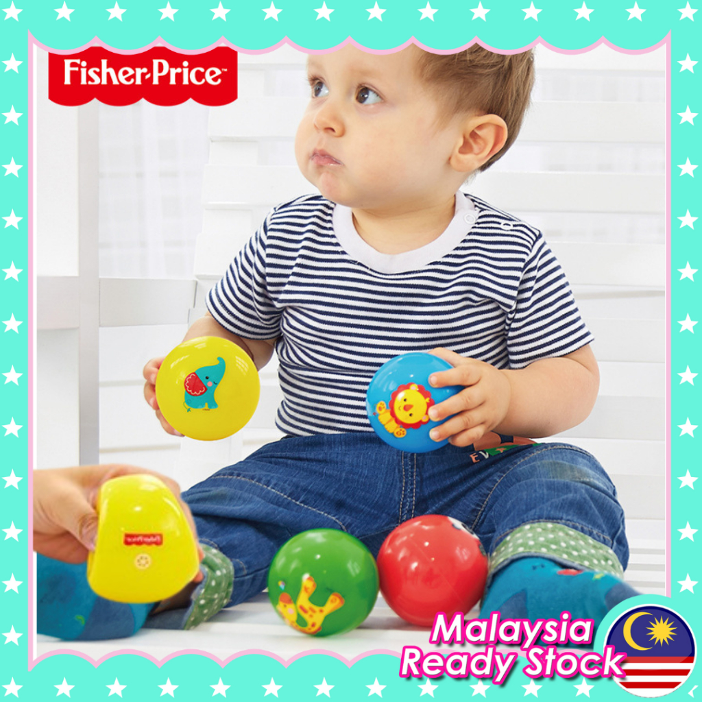 Fisher Price Baby Training Ball Plastic Balls Ball Motor Skill Sensory Toys Ball Soft Balls
