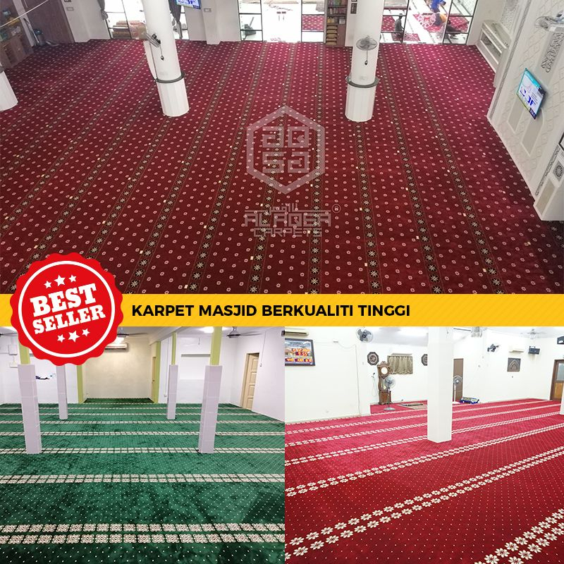 (ALL) Karpet Masjid Al Aqsa Tebal 9mm+- sehingga16mm+-