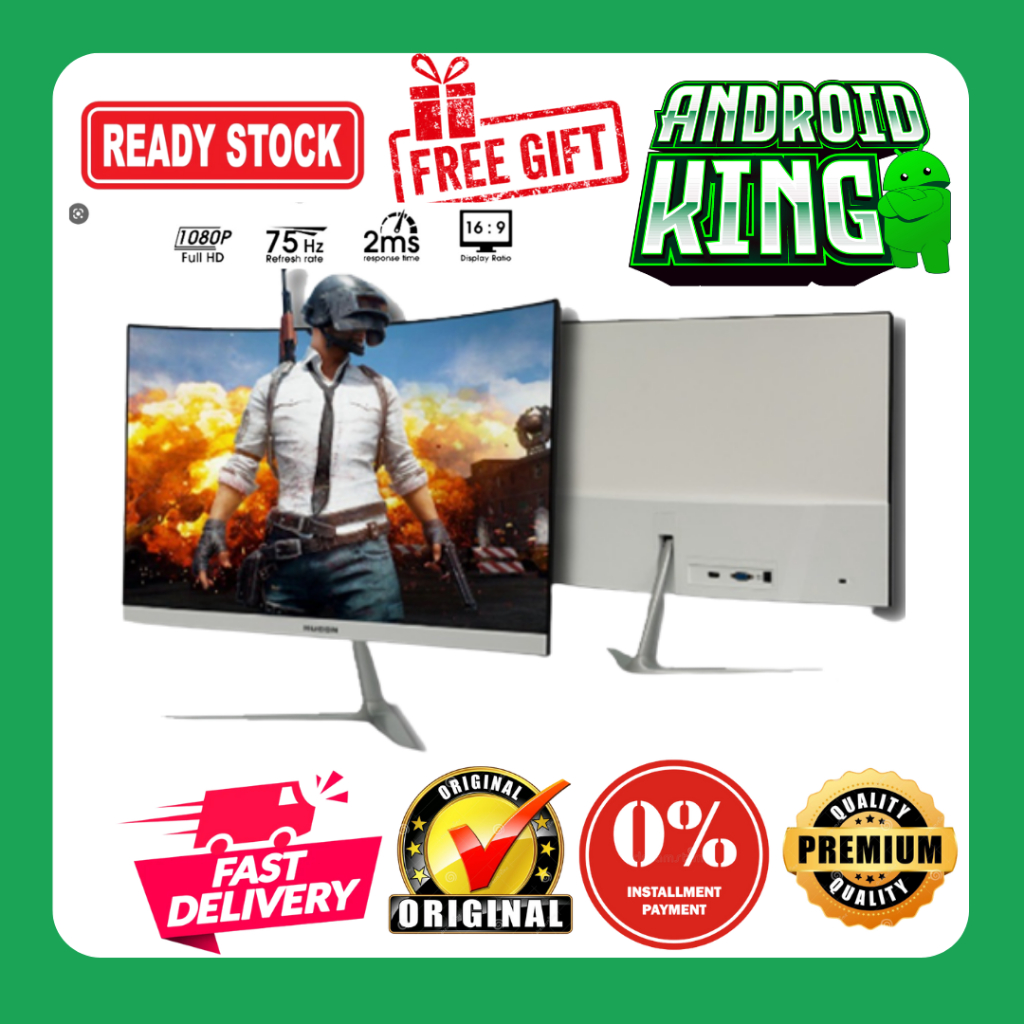 Monitor Hugon 27inch 32inch 75hz Curved BLACK | Shopee Malaysia