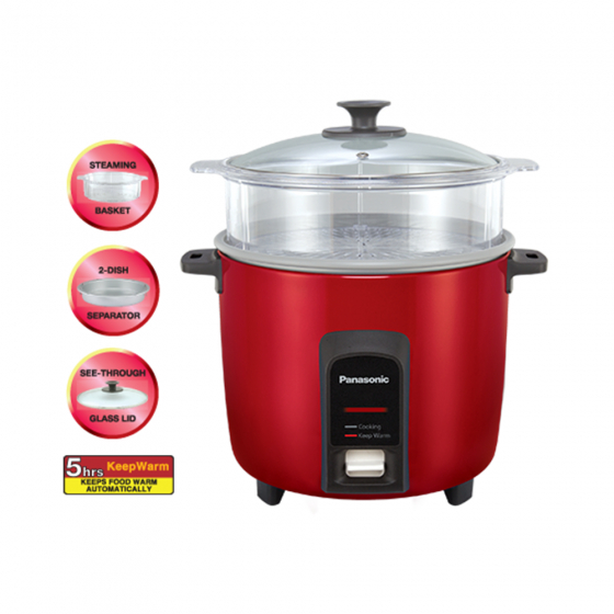 Panasonic Steam Rice Cooker SR-Y22FGJ (2.2L) Non-stick Coated