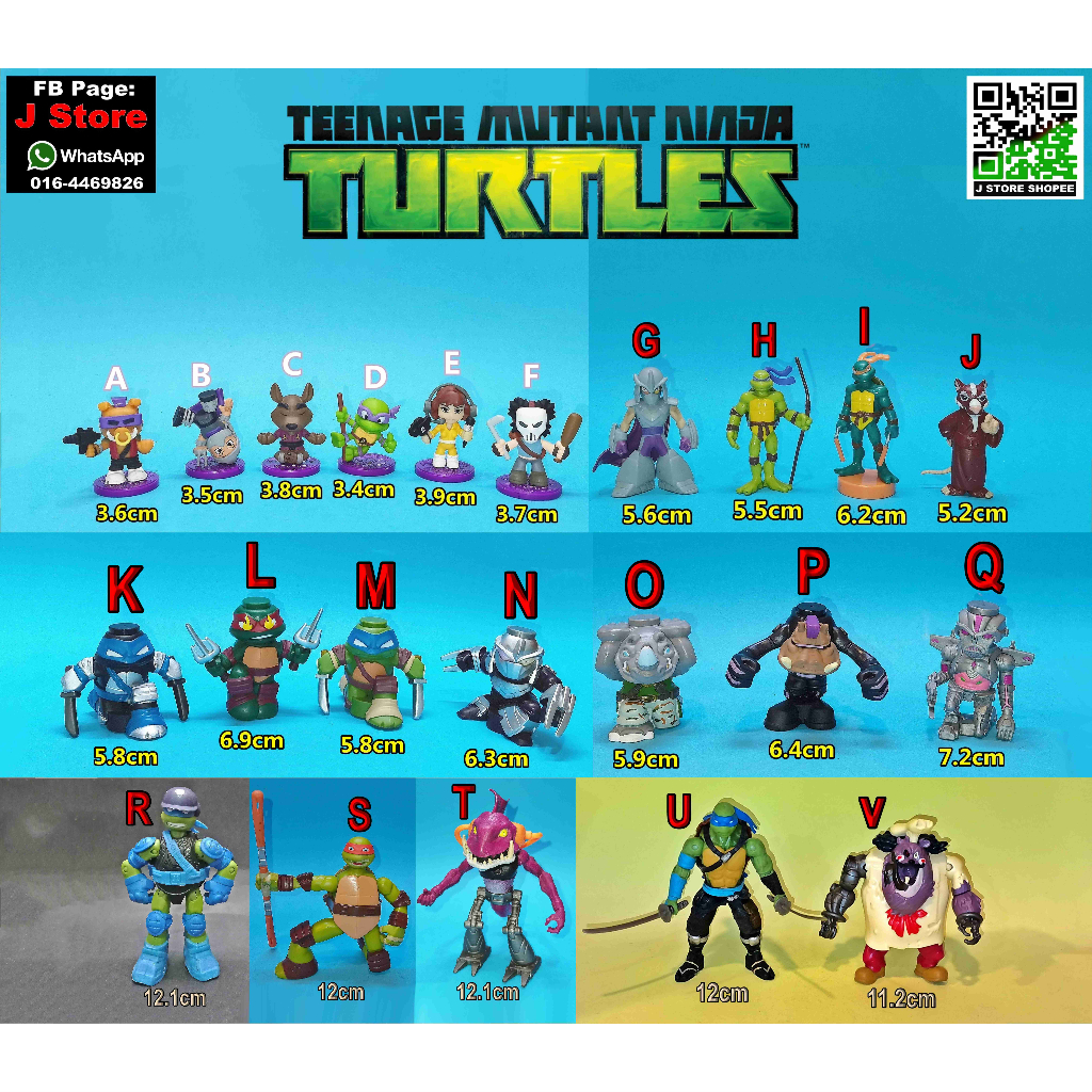 Teenage Mutant Ninja Turtles Figure 7 ( J Store )