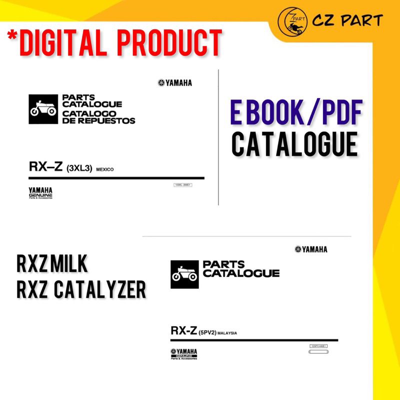 E BOOK/PDF catalogue YAMAHA RXZ MILI/CATALYZER DIGITAL PRODUCT