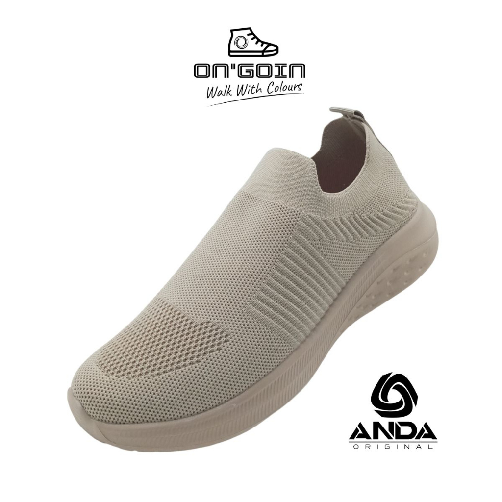 Anda Flyknit Slip On Women Sneakers Shoes Size EU 36-41 By OnGoin Malaysia Official Store