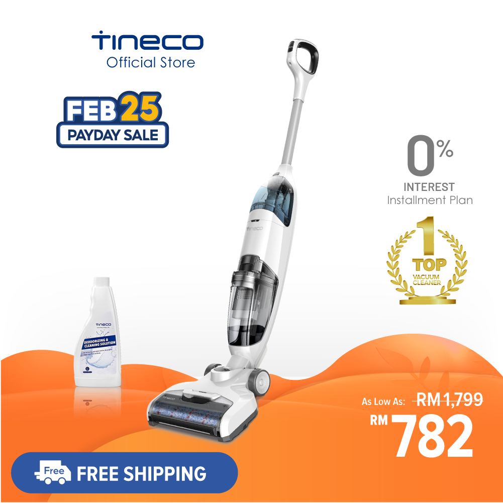 Tineco iFloor Wet Dry & Mop Cordless Vacuum Cleaner Powerful OneStep