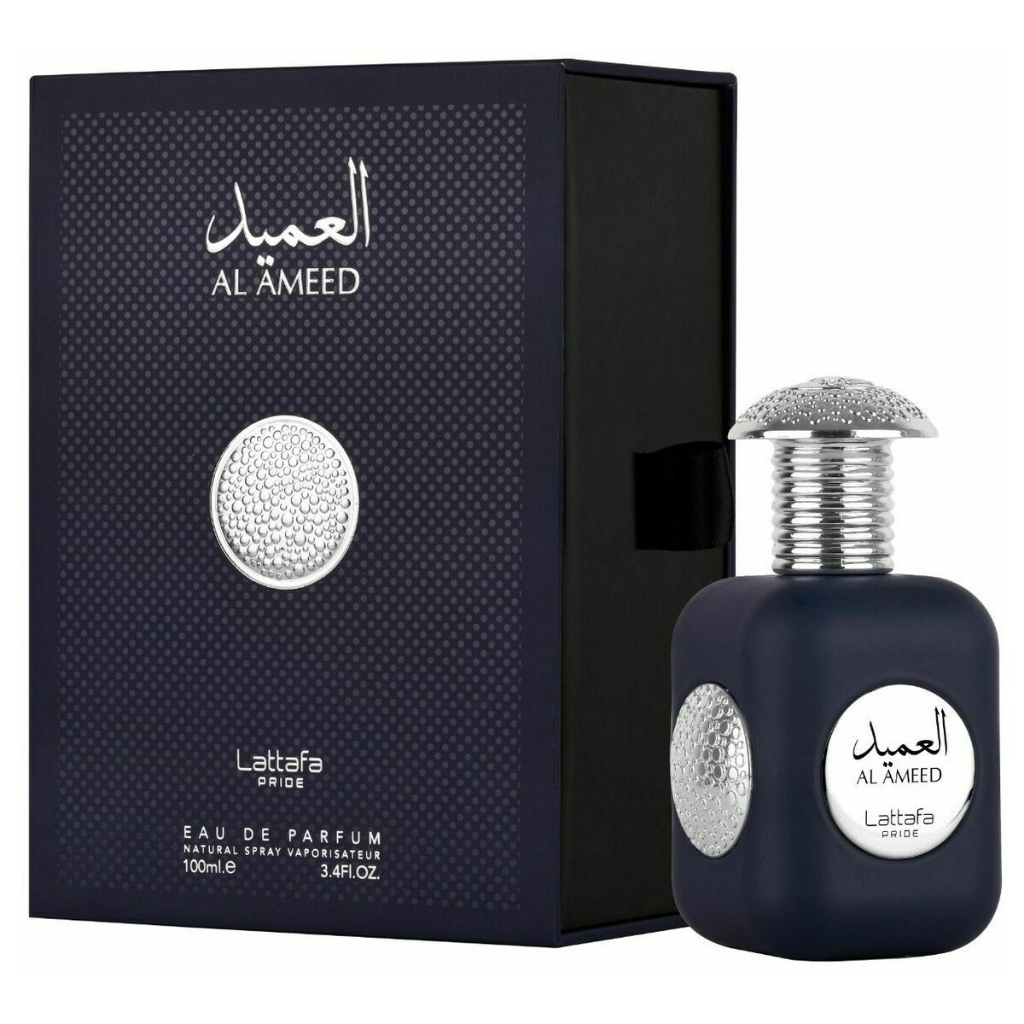 Al Ameed EDP - 100mL (3.4 oz) by Lattafa Pride - Intense Oud Al Ameed EDP Masculine Fragrance.