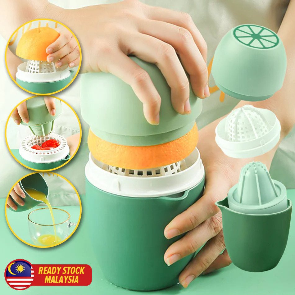 🔥🔥TEDDY [ 2 IN 1 ] 450ml Hand Pressed Manual Fruit Juicer Orange Lemon