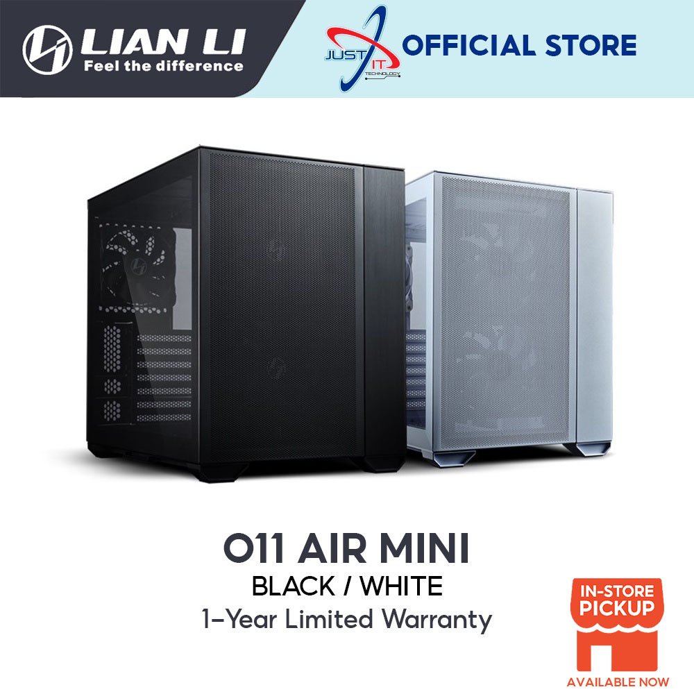 LIAN LI PC-O11 Air Mini ATX (Black / White) | Shopee Malaysia