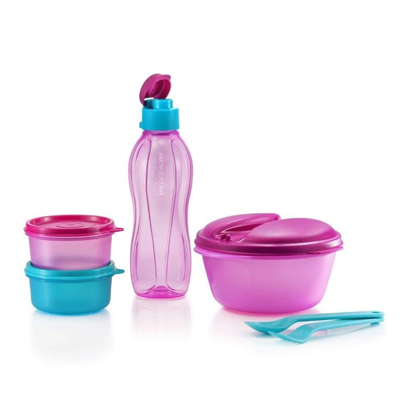 READY STOCK!! Tupperware lunch set with bottle | Shopee Malaysia