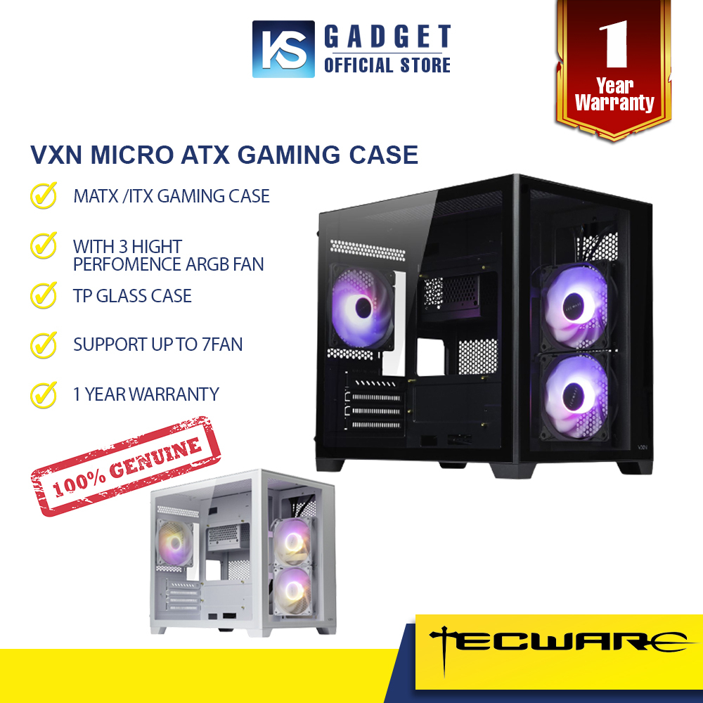 TECWARE VXN MATX/ITX GAMING PC CASING | Shopee Malaysia