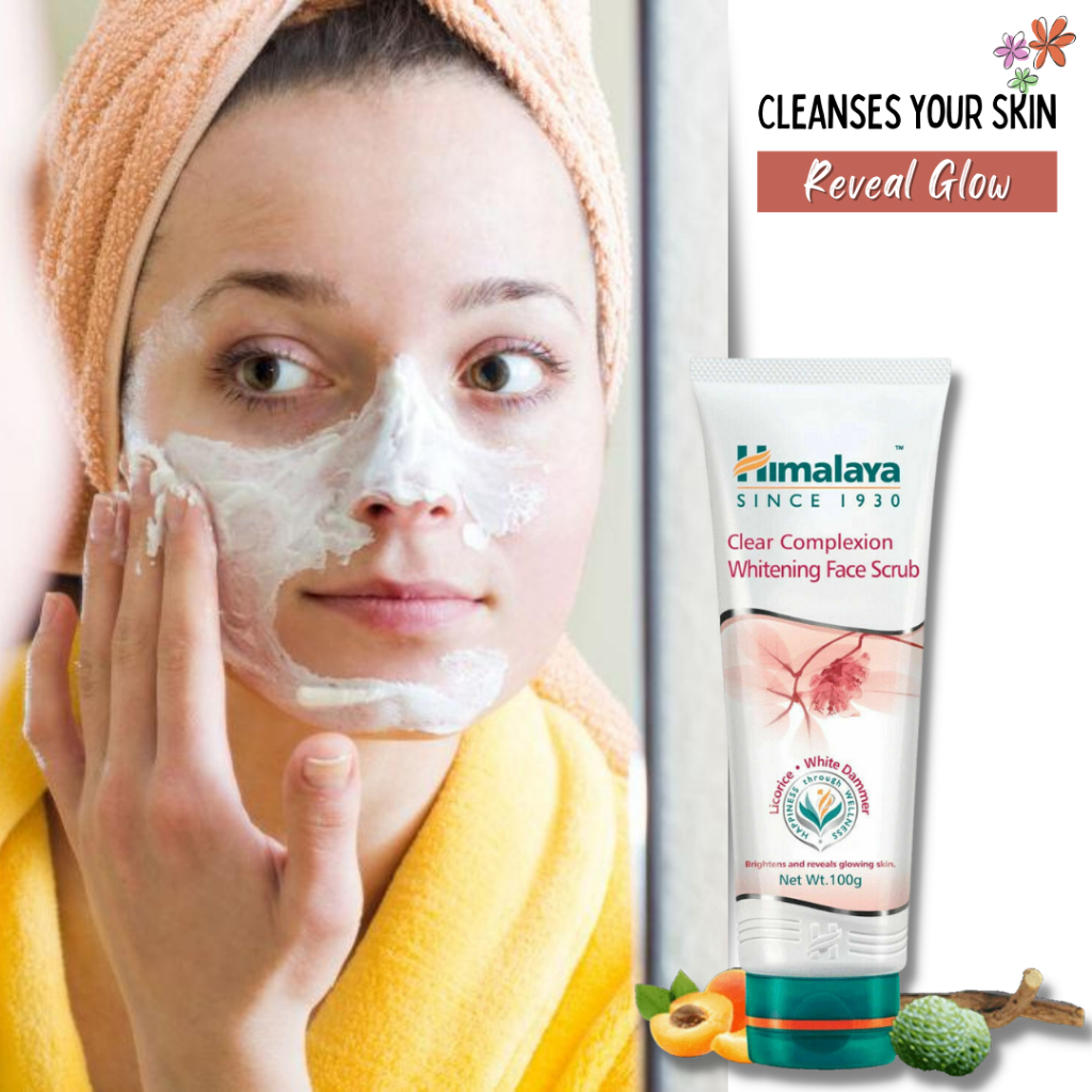 Himalaya Clear Complexion Brightening Face Scrub - Brightens and ...