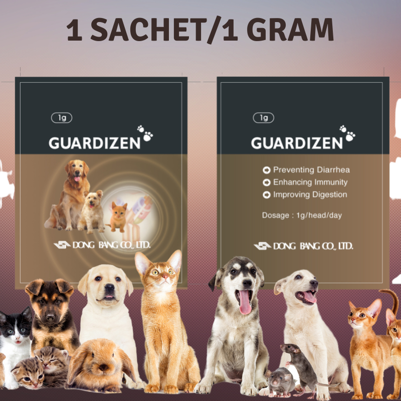 GUARDIZEN PROBIOTICS FOR CATS AND DOGS 1 SACHET 1 GRAM 1GM DIARRHOEA