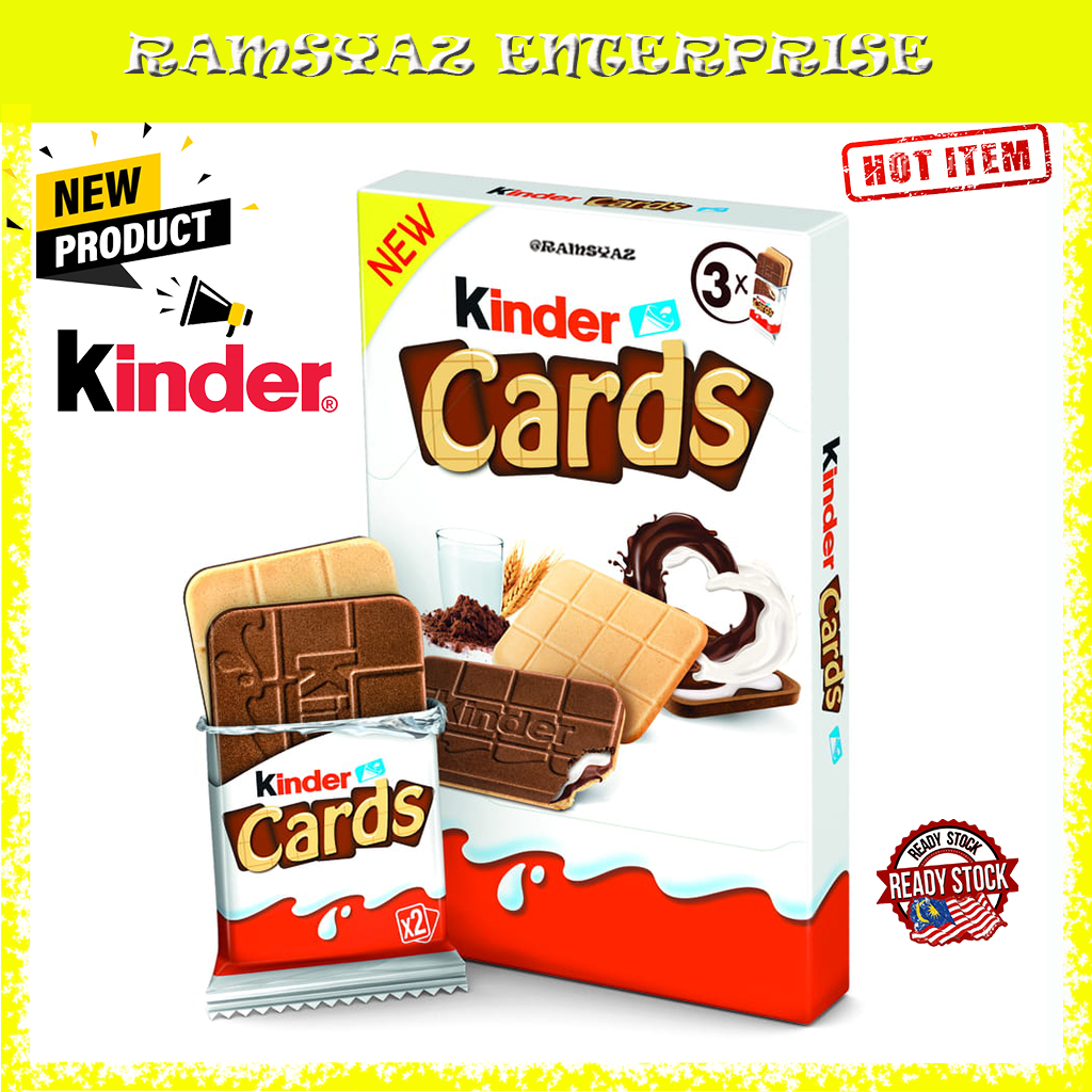 NEW CHOCOLATE Kinder Card 3x Shopee Malaysia