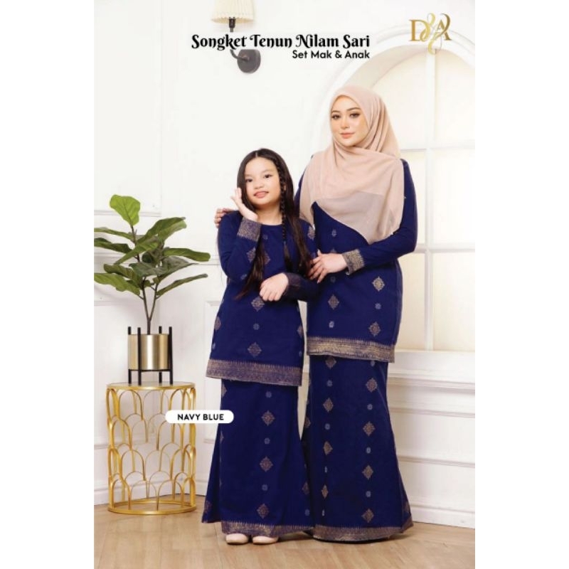 Baju Kurung Moden Songket Tenun/Baju Raya 2024/Songket Tradisional