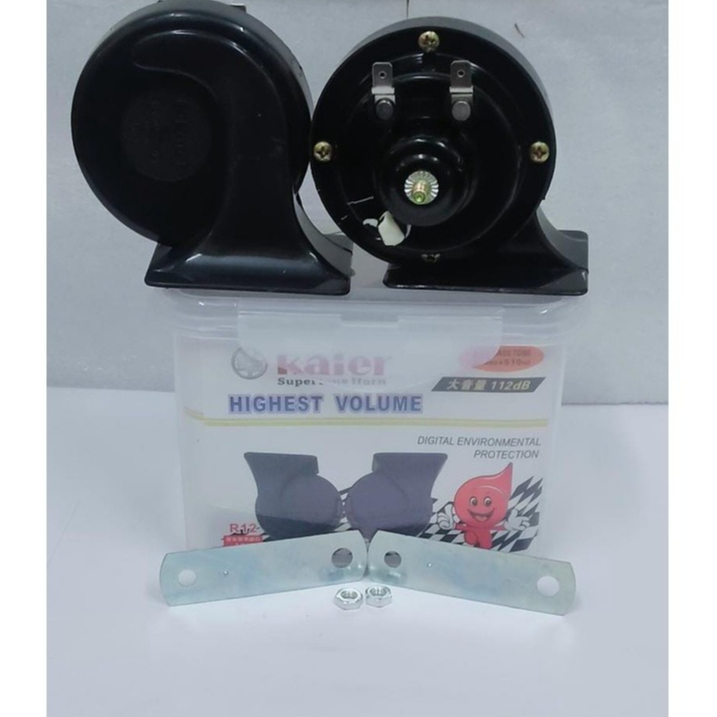 🔥 READY STOCK 🔥 KAIER CAR KERETA MOTOR MOTORCYCLE HORN BM HORN SUPER LOUD HORN(KAIER (R12)  HIGHEST  VOLUME)