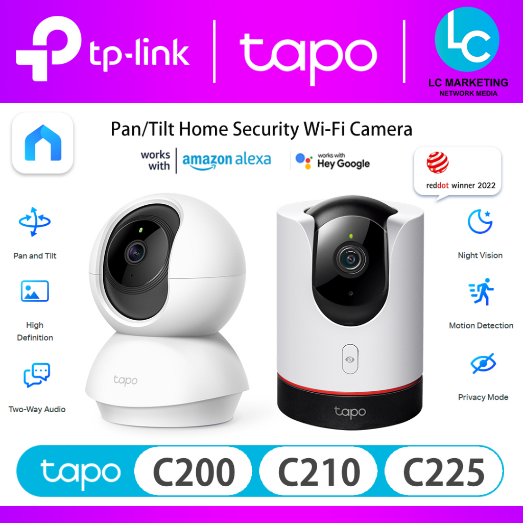 TC70, Pan/Tilt Home Security Wi-Fi Camera