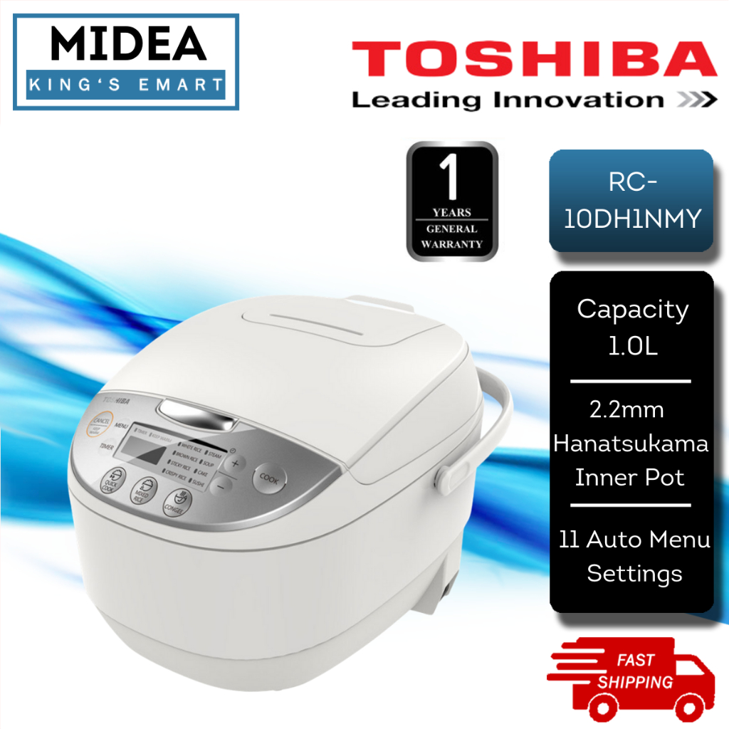 Toshiba 1.0L Digital Multi Function Rice Cooker with 2.2MM 5 Layers