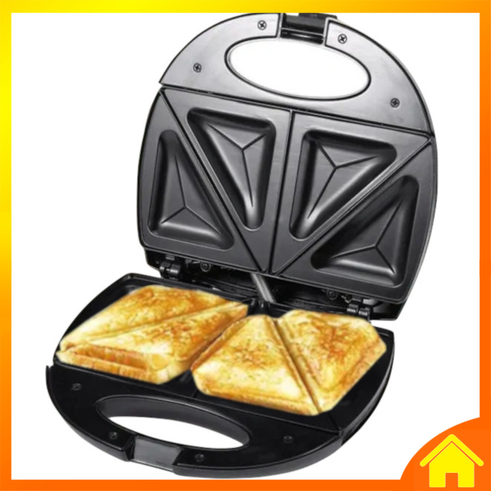 [OneHome] Electric Sandwich Maker Non Stick Toaster Machine Cook Crispy Bread Breakfast Mesin Buat Bakar Masak Roti