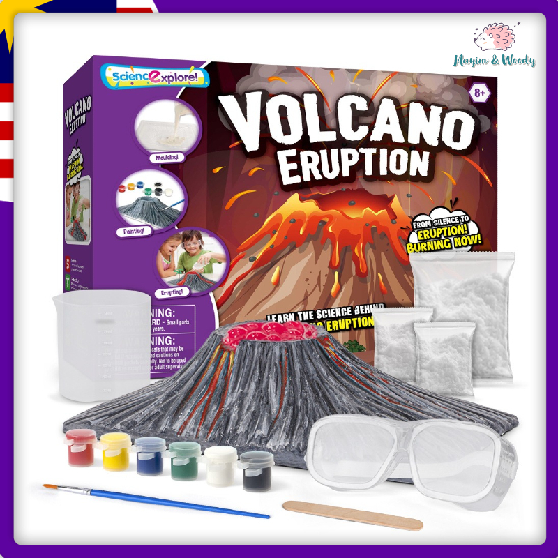 STEAM Toys DIY Build Your Own Volcano Eruption Plaster Art & Craft