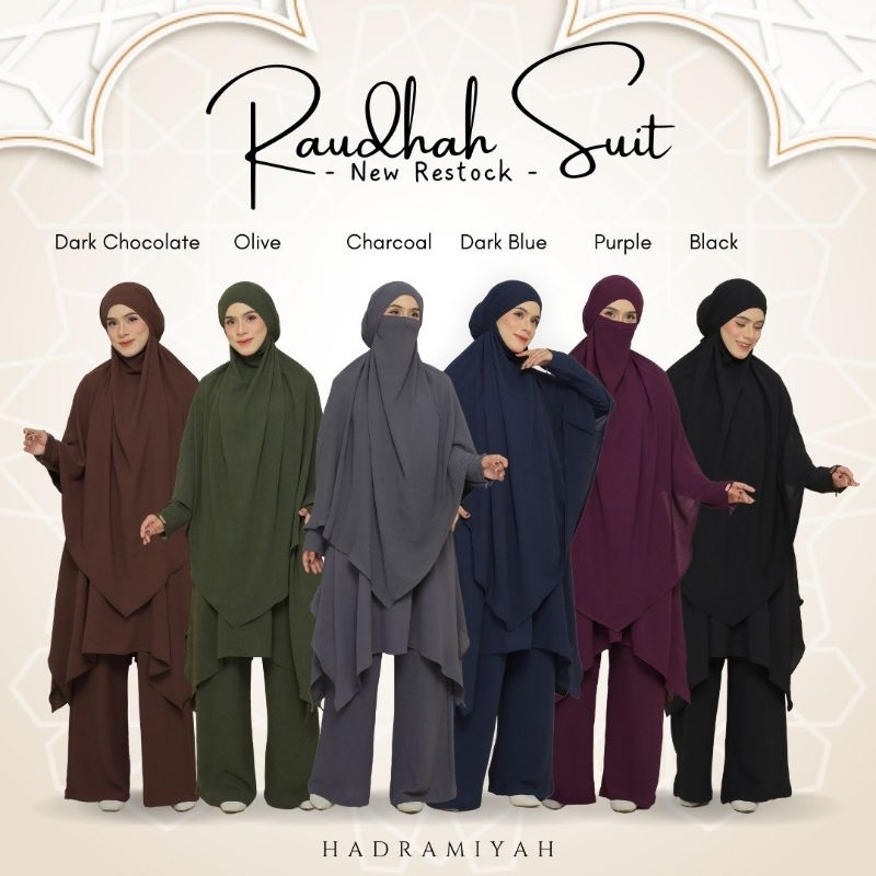 Suit Raudhah Hadramiyah (Free Khimar)