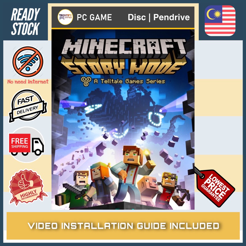 Puntero irregular Invitación PC Game] Minecraft Story Mode Complete Season 1 - Offline [Disc | Pendrive]  | Shopee Malaysia