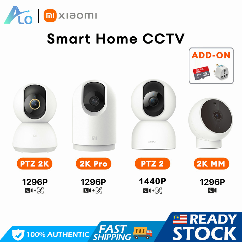 Xiaomi Mi CCTV 360 IP Security Camera WiFi Cam Wireless Webcam PTZ HD 2K/C300 1296P Night Vision
