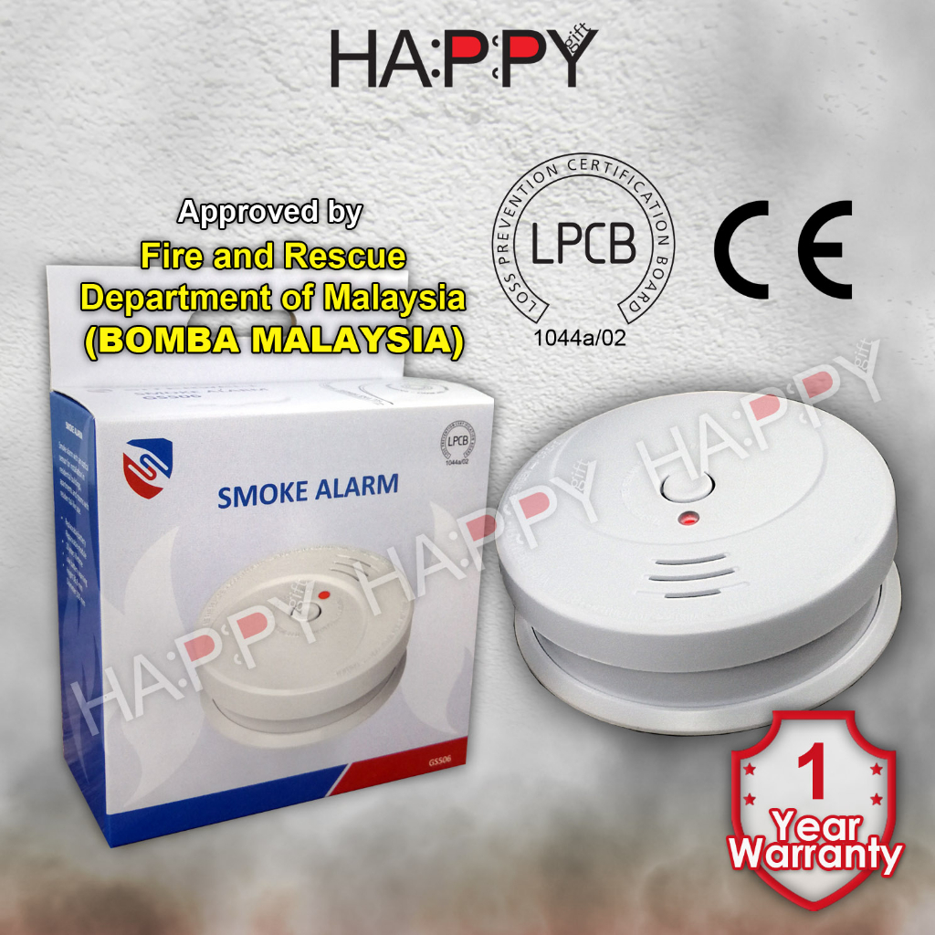 Smoke detector Smoke Alarm Fire Safety Photoelectric Smoke Sensor Alarm Smoke Detector GS506 Pengesan Asap