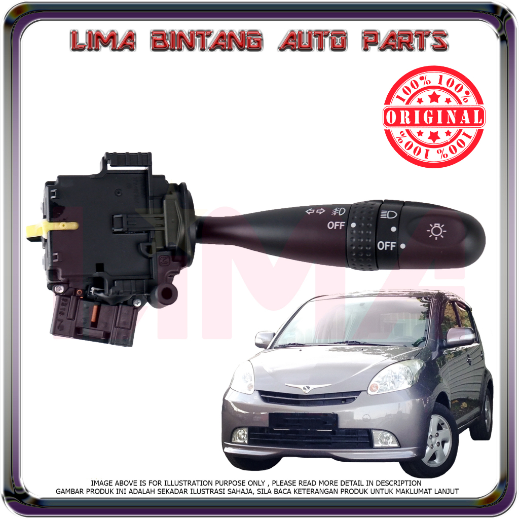Myvi Old Head Lamp Switch , Turn Signal Switch ( Use Fog Lamp Type