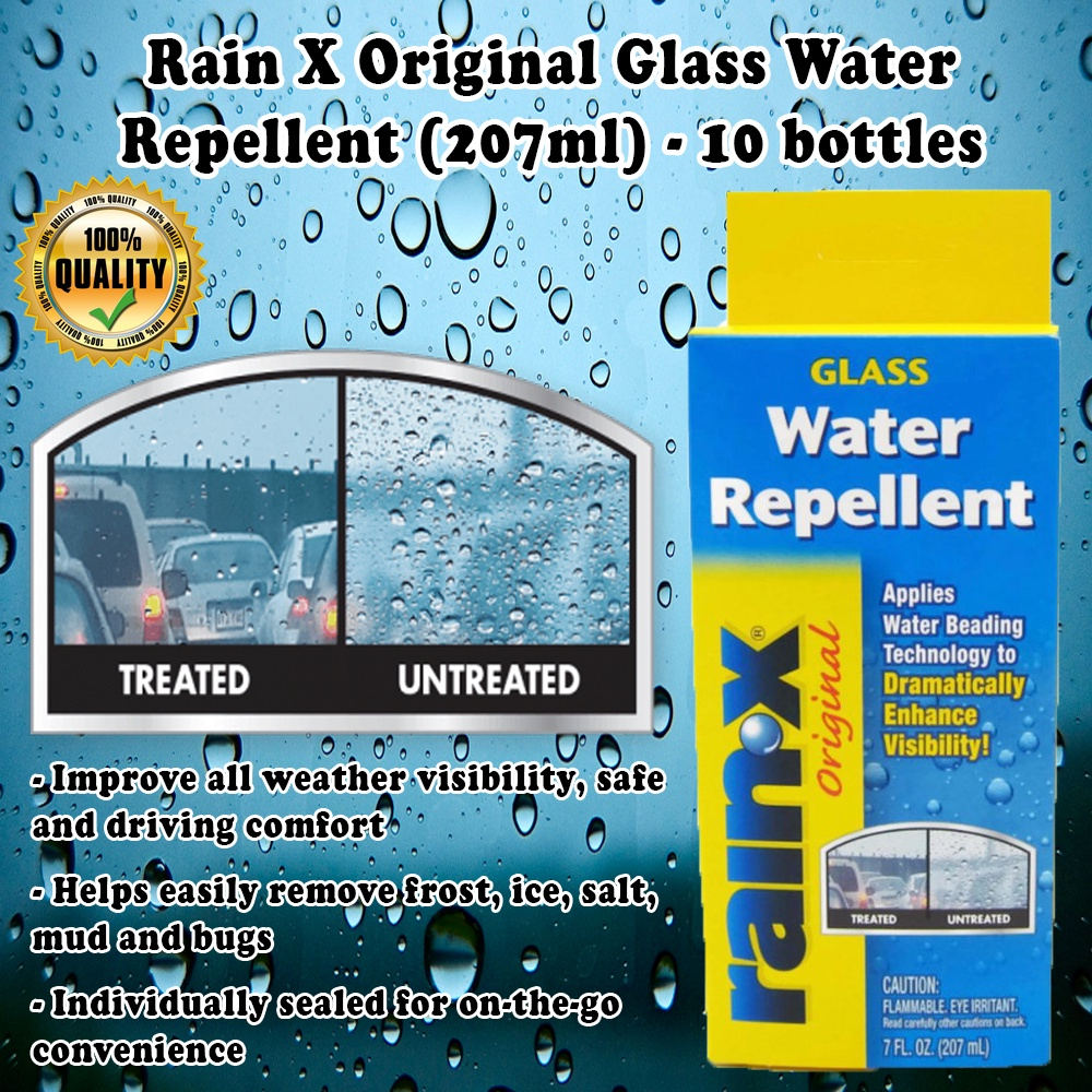 ORIGINAL RAINX Windscreen Glass Water Repel Solution Water Repellent