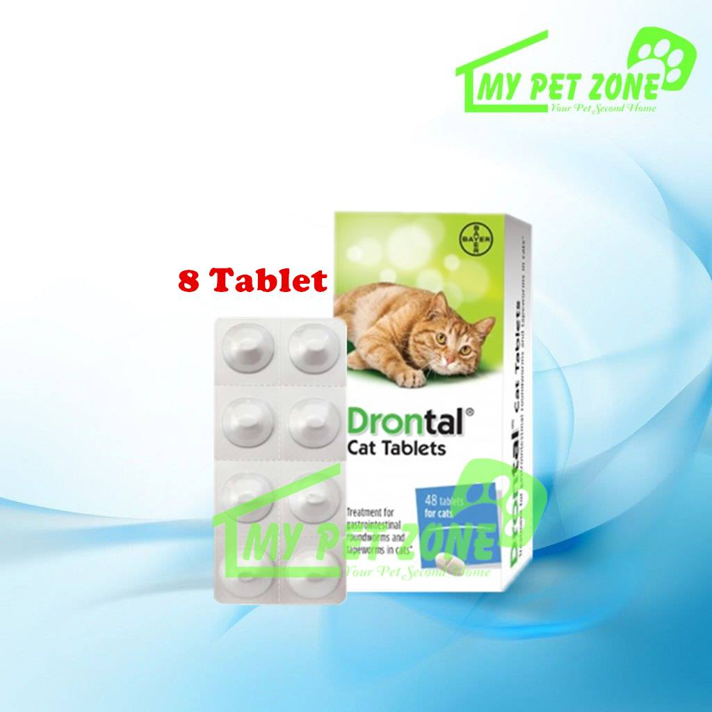 Elanco Drontal Cat Deworm Tablet / Ubat Cacing Kucing (8 Tablet