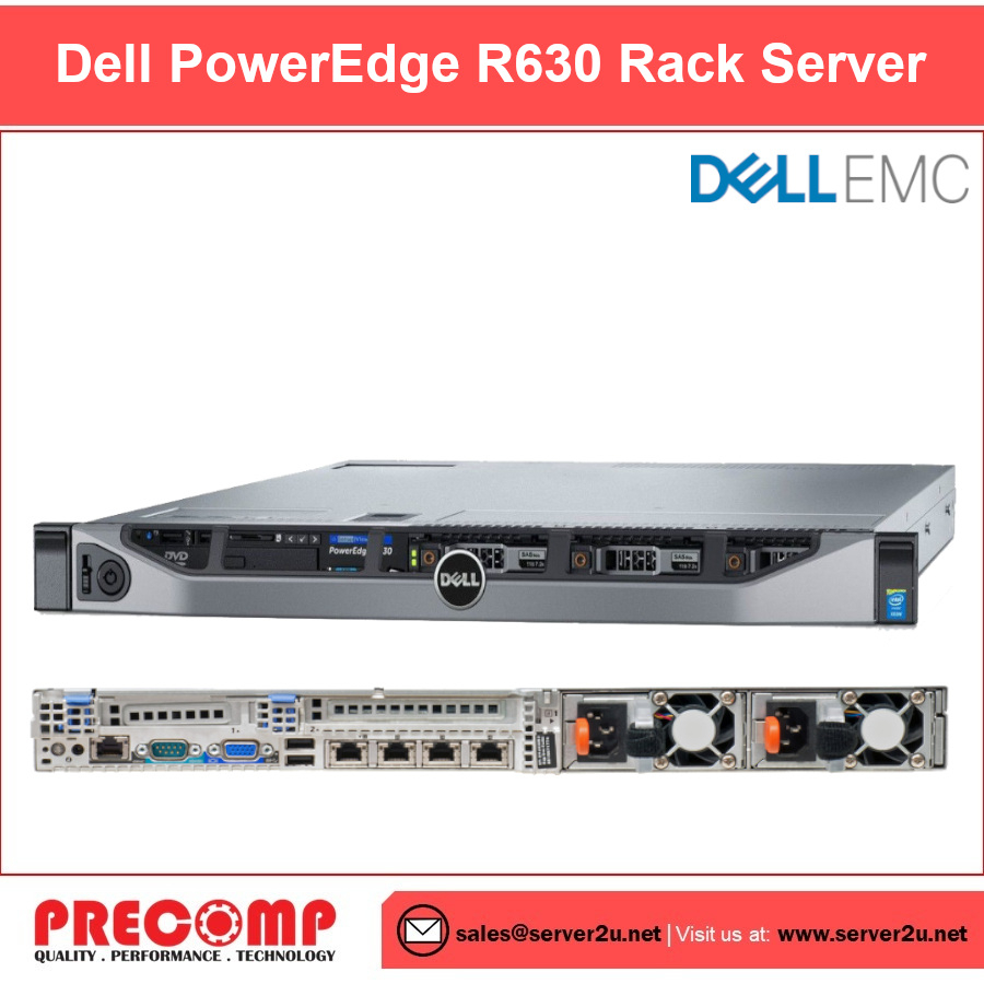 (Refurbished) Dell PowerEdge R630 Rack Server (E52630v3.8GB.240GB) (R630-E52630v3-8GB)