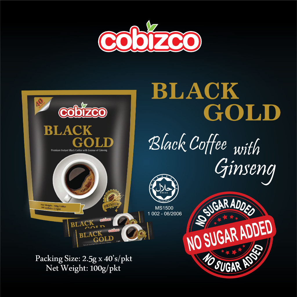 Black Gold Coffee with Ginseng Shopee Malaysia