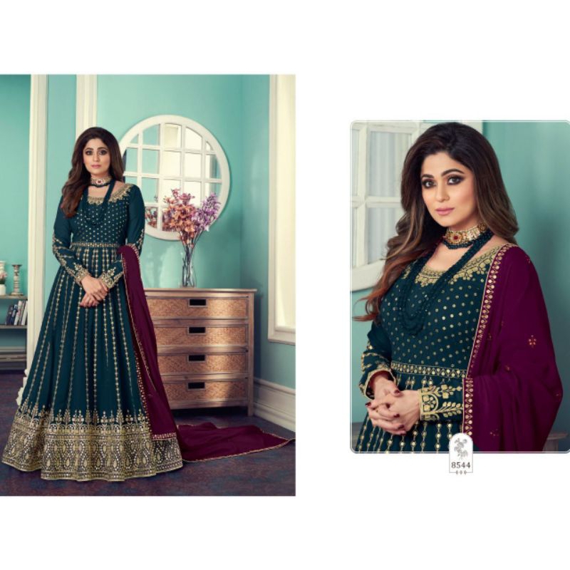 2024 JULY GRAND READYMADE DESIGNER BOLLYWOOD ANARKALI DRESS WITH EMBROIDERY SEQUINS WORK SIZE M TO 3XL | BOLLYWOOD DRESS