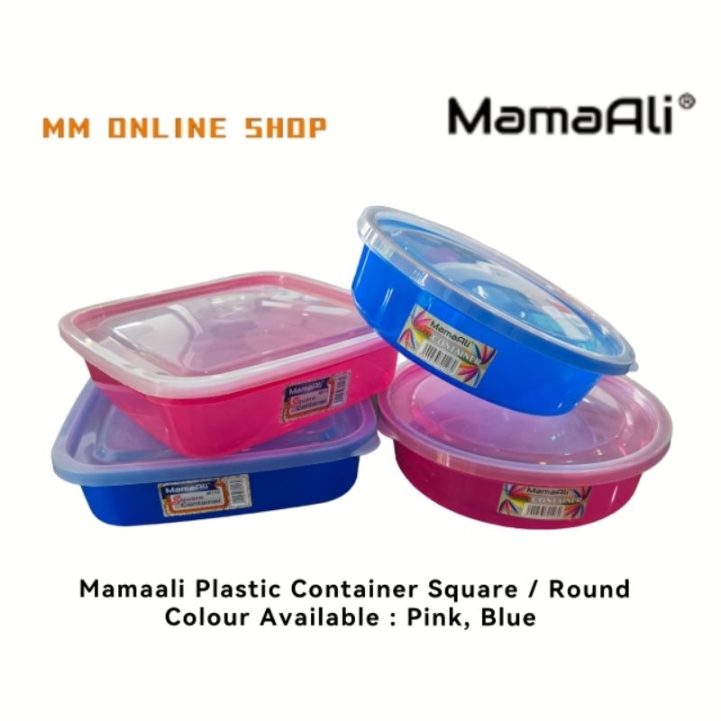 (READY STOCK) MamaAli Plastic Container Square / Round Shopee Malaysia