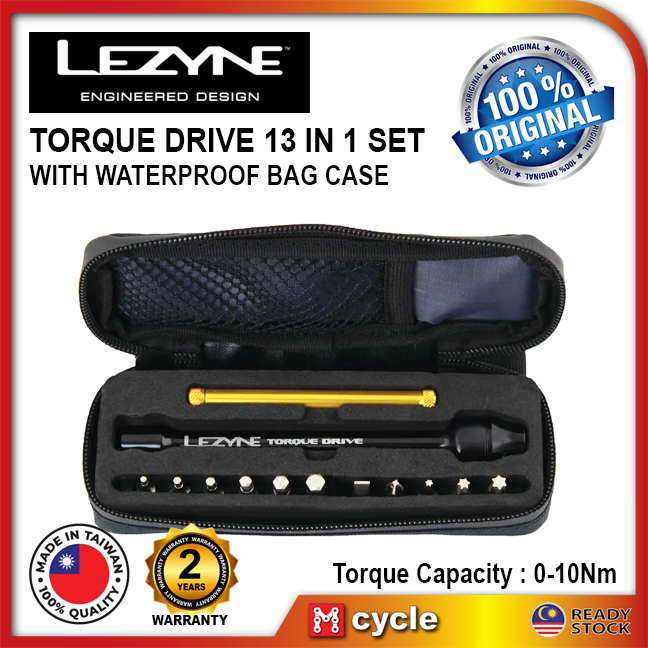 LEZYNE Torque Drive Bike Multi-Tool - 11-Bit CNC Torque Wrench For Precision Bicycle Maintenance