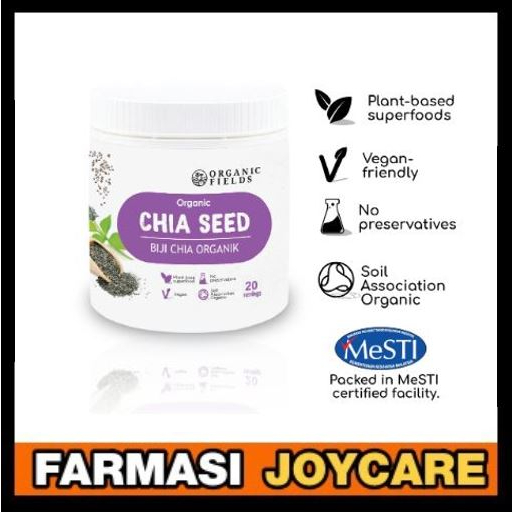 Organic Fields Organic Chia Seeds 300g [EXP: December 2024]