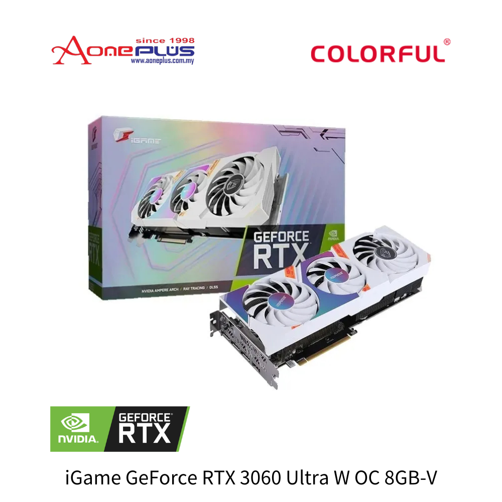 (AONE PLUS SS2) Colorful iGame GeForce RTX 3060 Ultra W OC 8GB-V ...