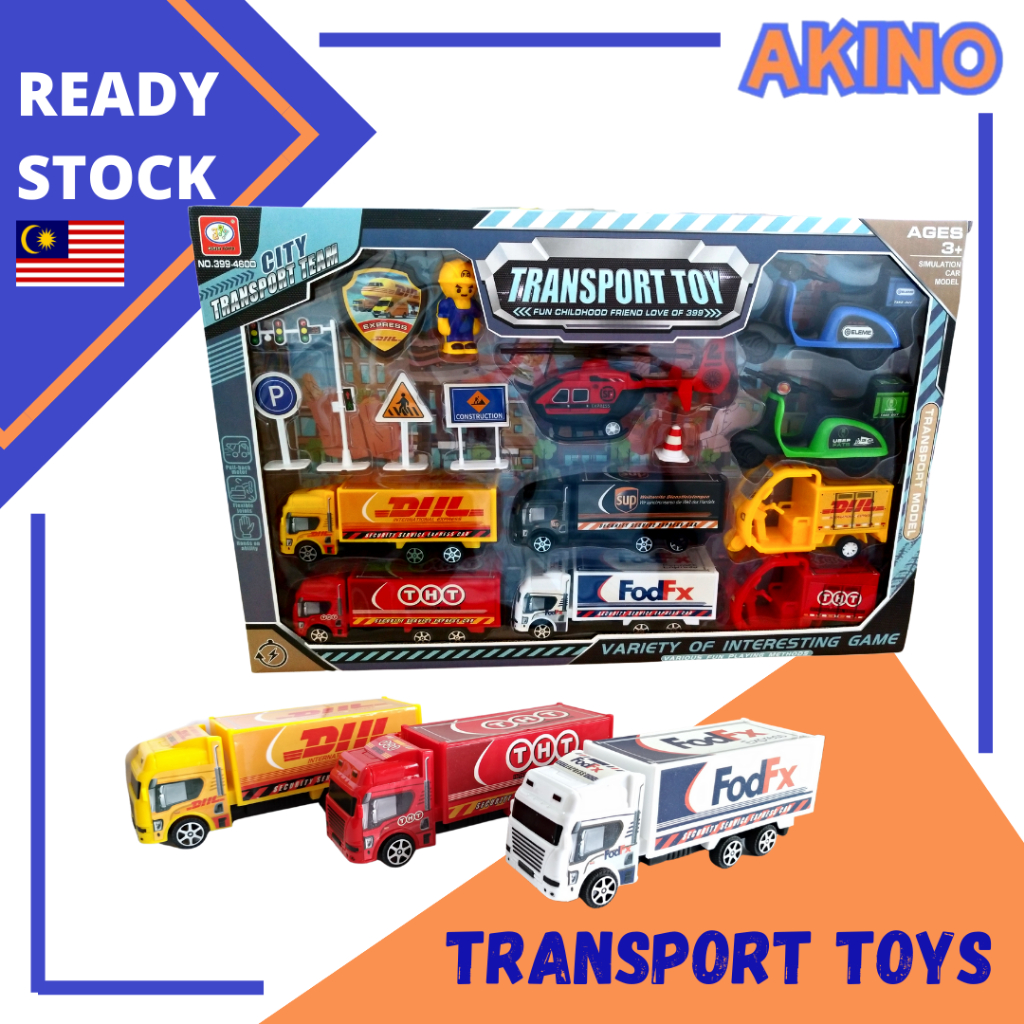 PULL BACK TRANSPORT TOYS / LOGISTICS LORRY | Shopee Malaysia