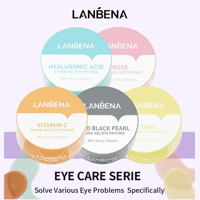 LANBENA Eye Mask Hyaluronic Acid Collagen Moisturizing Eye Patch Facial