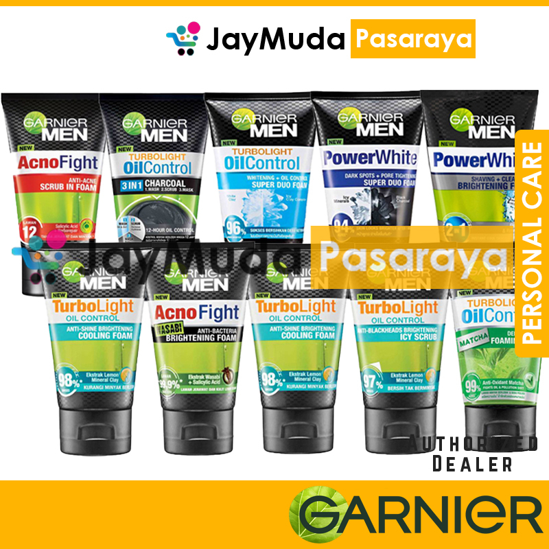 Garnier Men Face Cleanser 100ml Pembersih Wajah Halal Product Oil