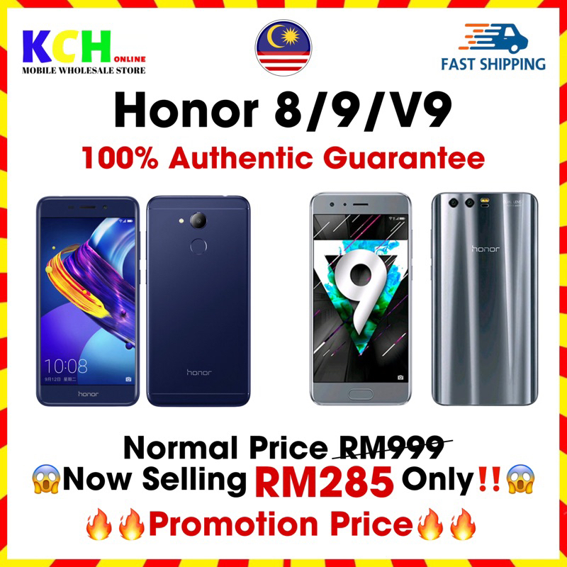 verkiezen Plons struik 💯Original)Huawei Honor 8/9 4GB+32GB/64GB Premium Used | Shopee Malaysia