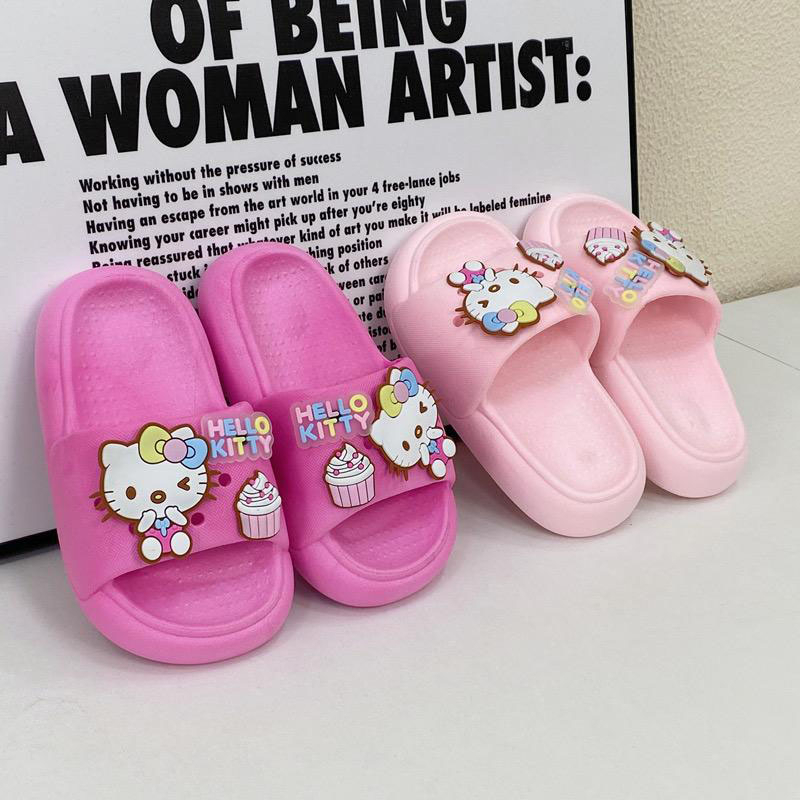 Bct-hello Kitty Pony Unicorn Girl Sandals Slide Slipper Selipar Budak 