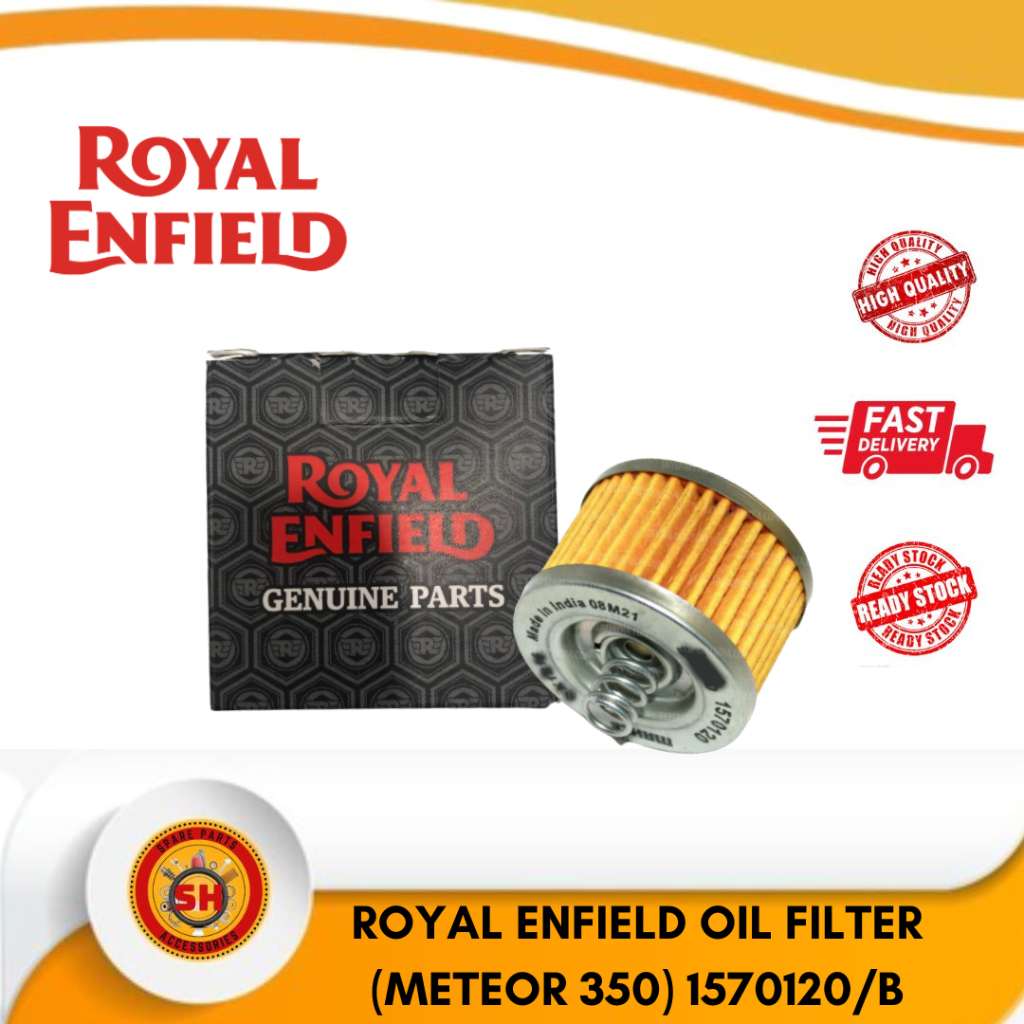 Oil Filter Royal Enfield Meteor 350 WIth ORing Oil Filter (READY STOCK) 100% Original 1570120B