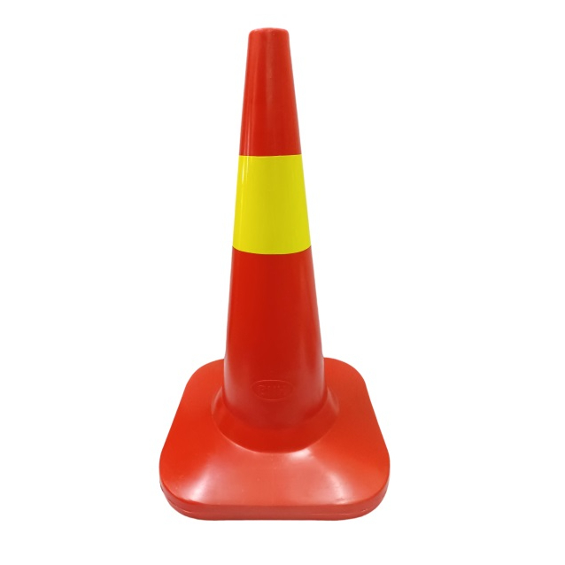 30" PVC Safety Cones c/w High Quality Yellow Reflective Tape Portable