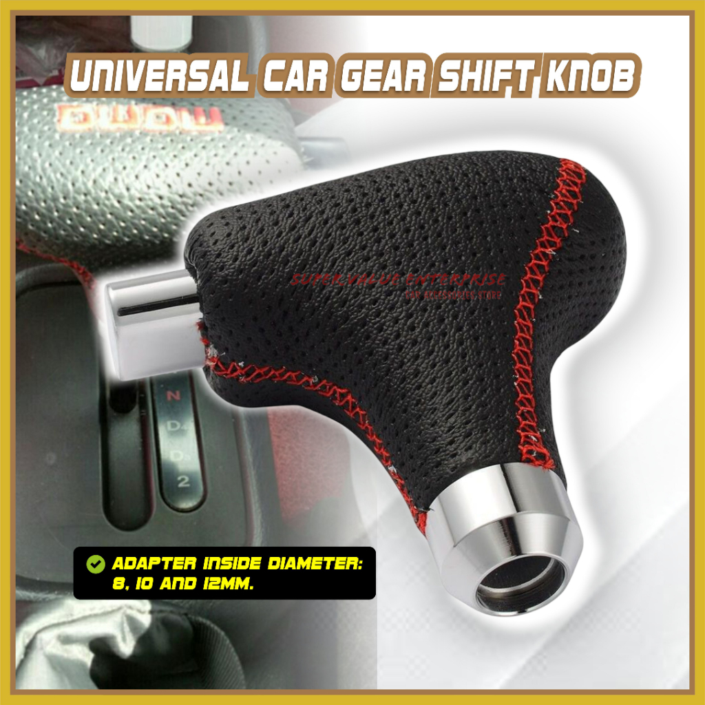 Universal Auto Car Gear Shift Knob Modified Leather Gear Knob Tombol ...