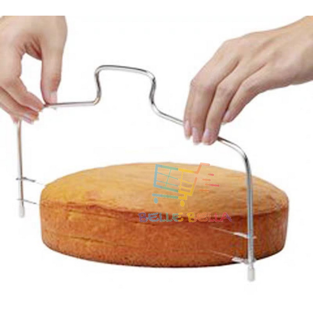 STAINLESS STEEL ADJUSTABLE WIRE SLICER CAKE LAYER LEVELER DOUGH BREAD CUTTER DIVIDER TOOLS 蛋糕分层器